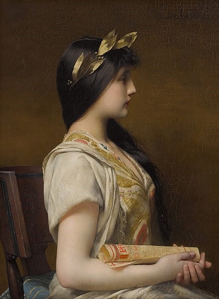 Sappho, pintura de Jules Lefebvre.